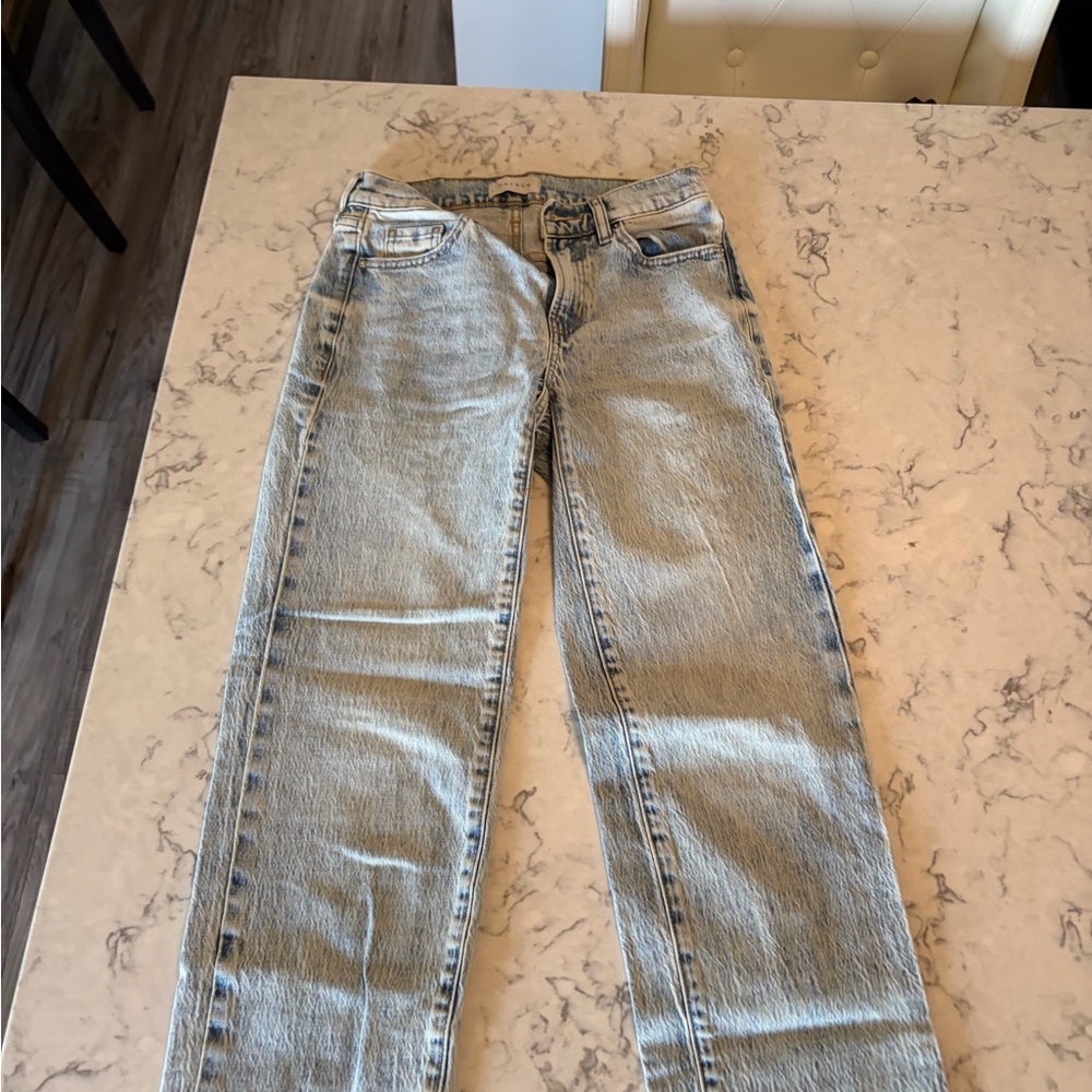 PacSun Women's Light Blue Straight Leg Jeans
